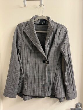 Porto San Francisco Grey Plaid Blazer Size 1 / Small